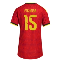 Camiseta Bélgica Thomas Meunier #15 Primera Equipación Replica Mundial 2026 para mujer mangas cortas